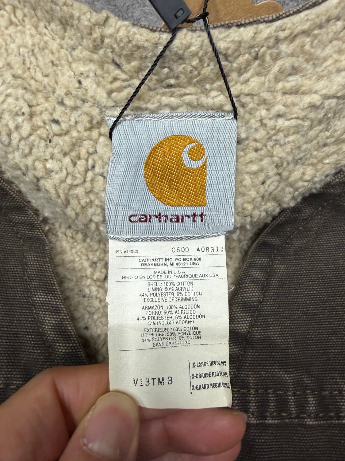 00s 칼하트 dkb 베스트 브라운 조끼 Carhartt Vest 상품이미지6