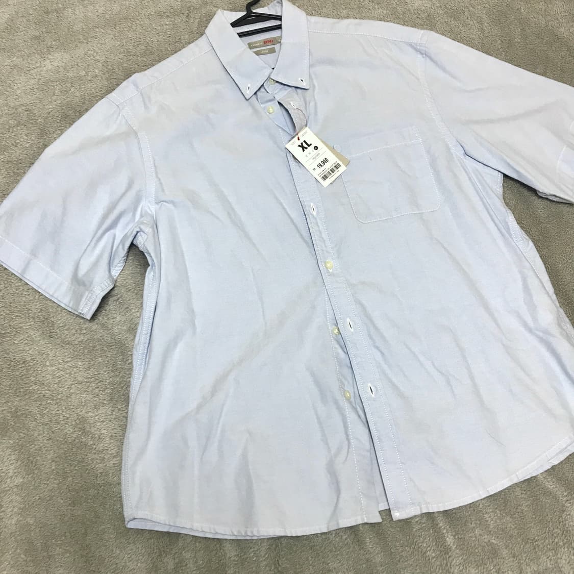 [새제품] 스파오 시티보이 옥스포드 반팔 셔츠 XL사이즈 상품이미지2