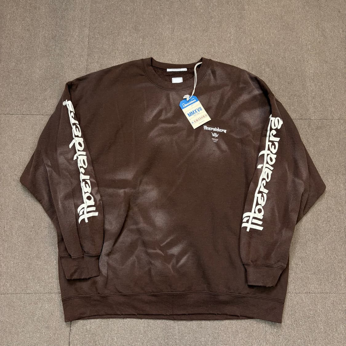 Liberaiders 리베라이더스 워싱 빈티지 크루넥 스웻셔츠  상품이미지1