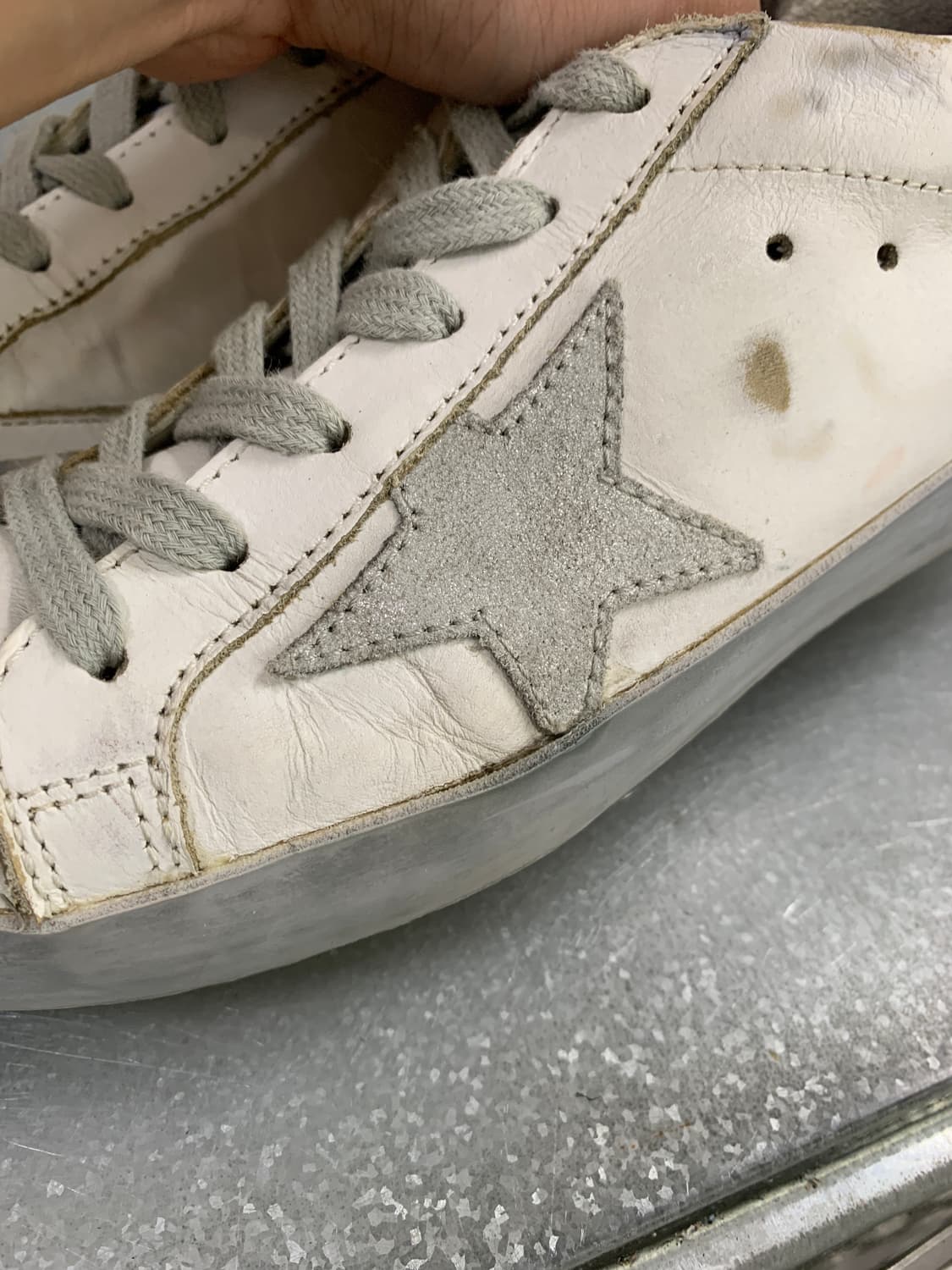 골든구스 슈퍼스타 화이트 그레이 37(235) 상품이미지9