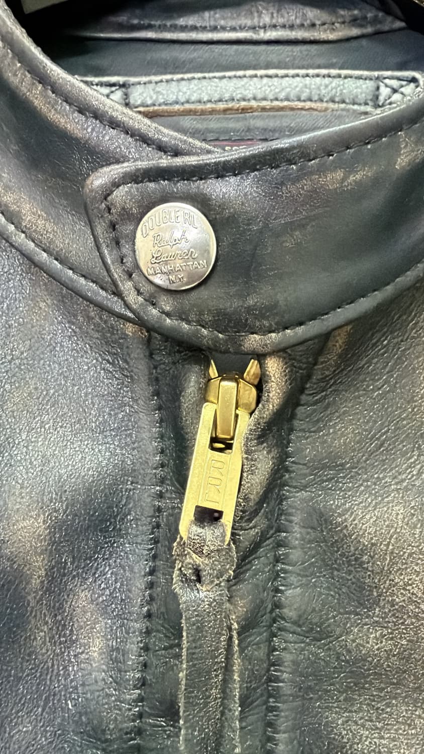 RRL 슬림핏 레더자켓 상품이미지6