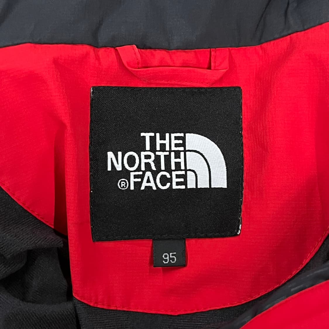 [정품/M] 노스페이스 바람막이 자켓 레드 블랙 b8 상품이미지5