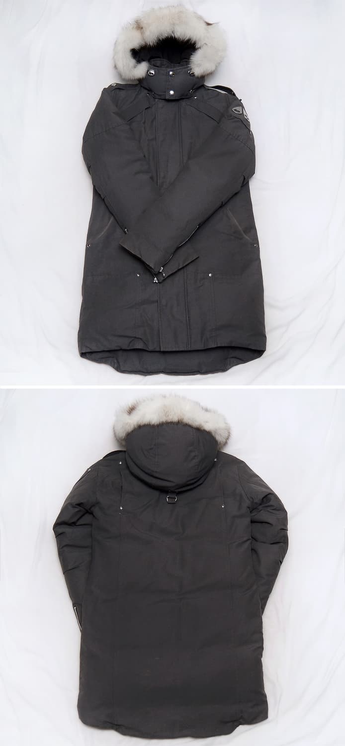 무스너클 스틸링 그레이 화이트 폭스퍼 다운 롱패딩 (XS / 90-95) 상품이미지3
