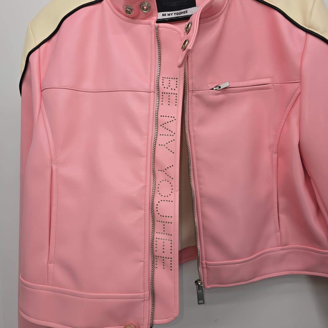 YOUHEE 크롭 레더 자켓 / 여성 라이더 자켓 상품이미지6