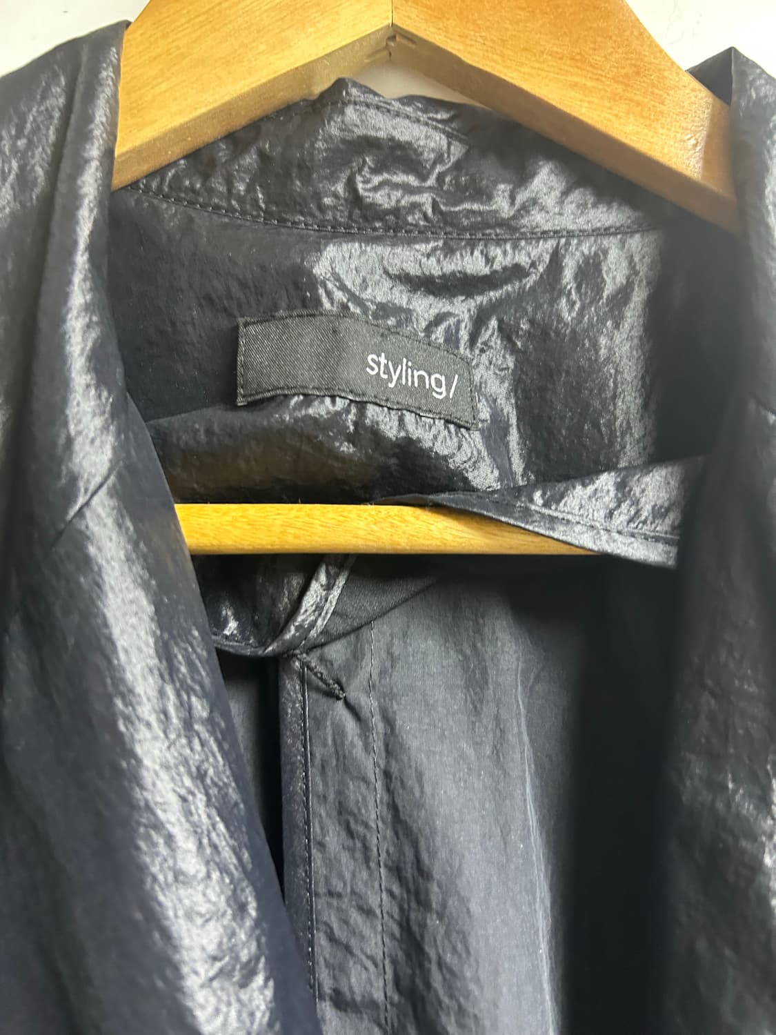 일본브랜드 styling/ 브랜드의 블랙 코트 상품이미지4