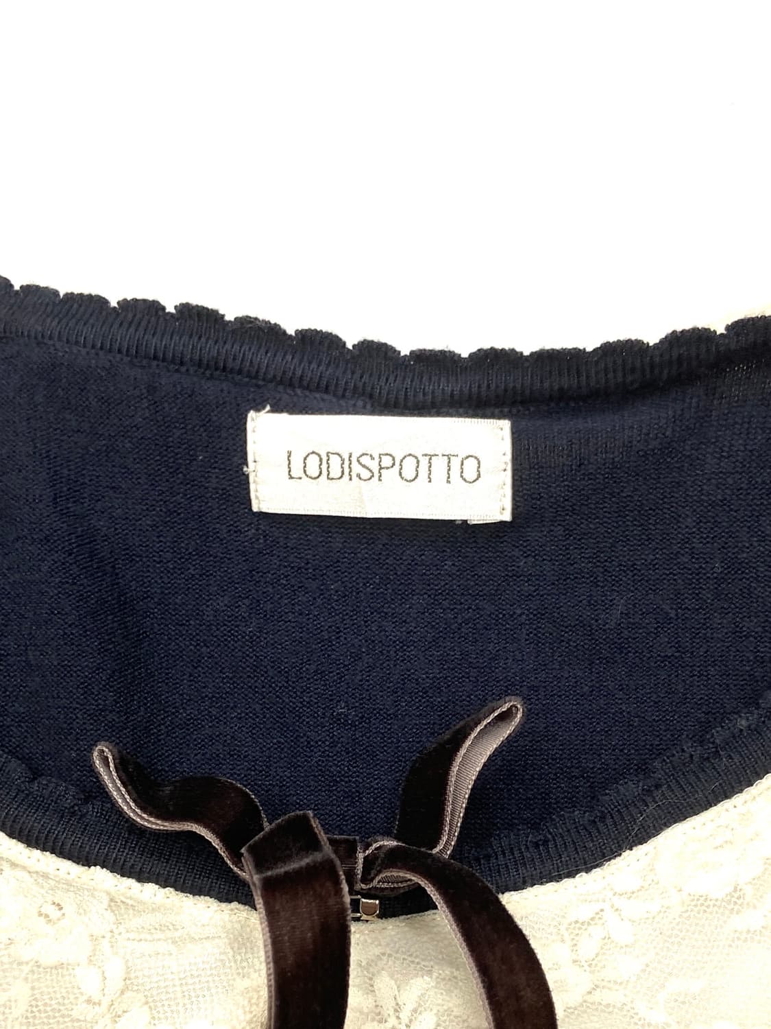 일본빈티지 아가일 반팔 니트 탑 상품이미지3