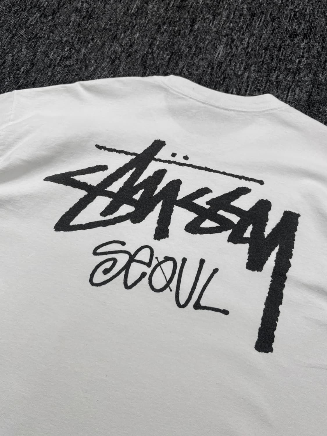 스투시 화이트 롱슬리브 상품이미지5