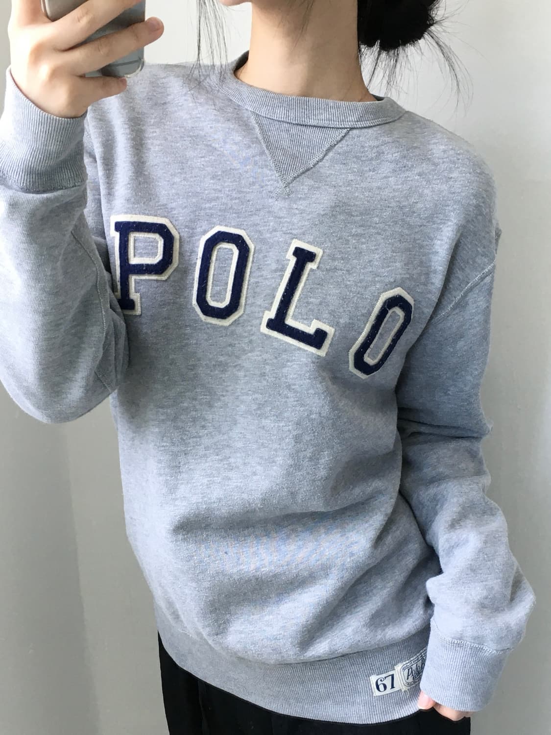 Polo 폴로 랄프로렌 그레이 빅로고 맨투맨 상품이미지1
