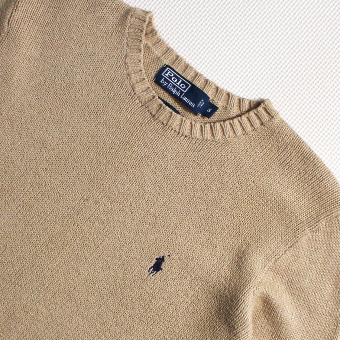 Polo 폴로 랄프로렌 베이지 라운드 니트 상품이미지3