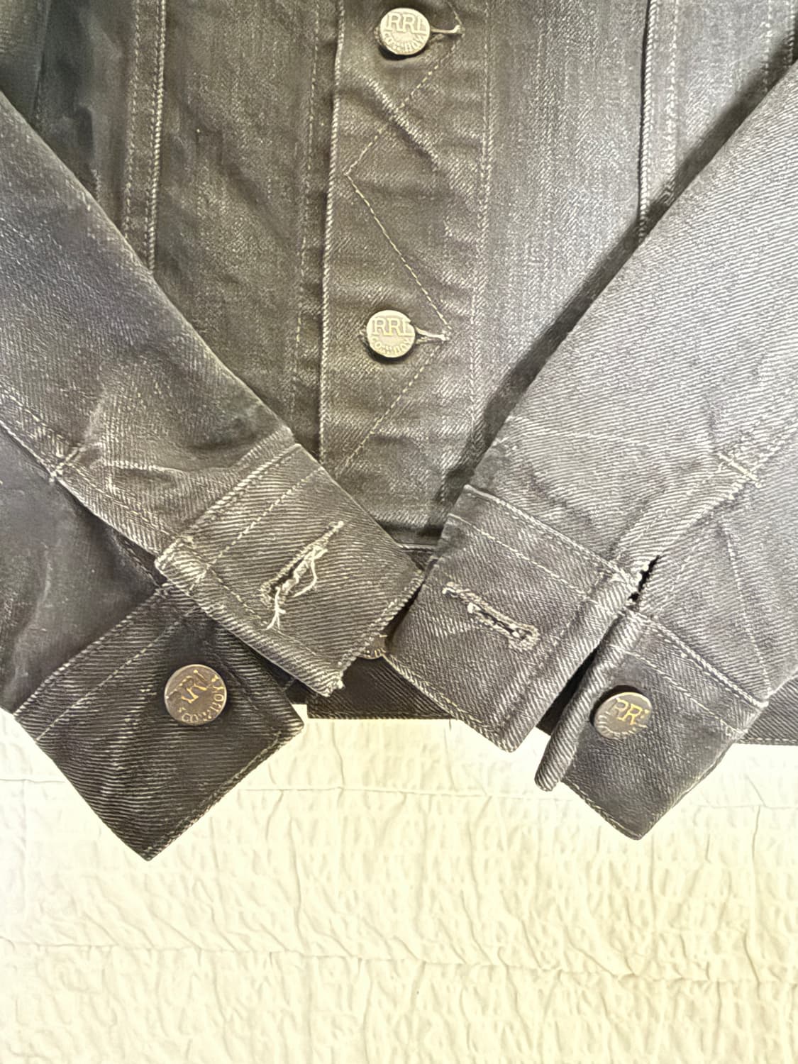 [M] RRL lot271 데님자켓 블랙 상품이미지5