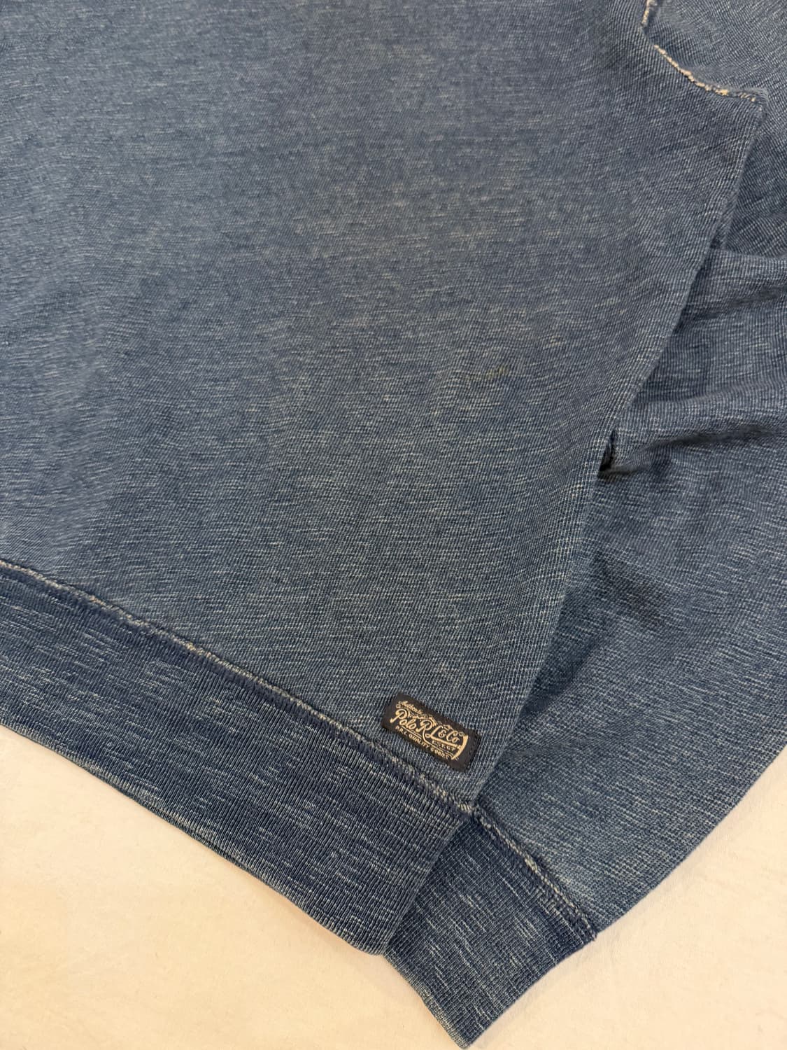 폴로 랄프로렌 인디고 워싱 프렌치 테리 스웻셔츠 맨투맨 블루 상품이미지2