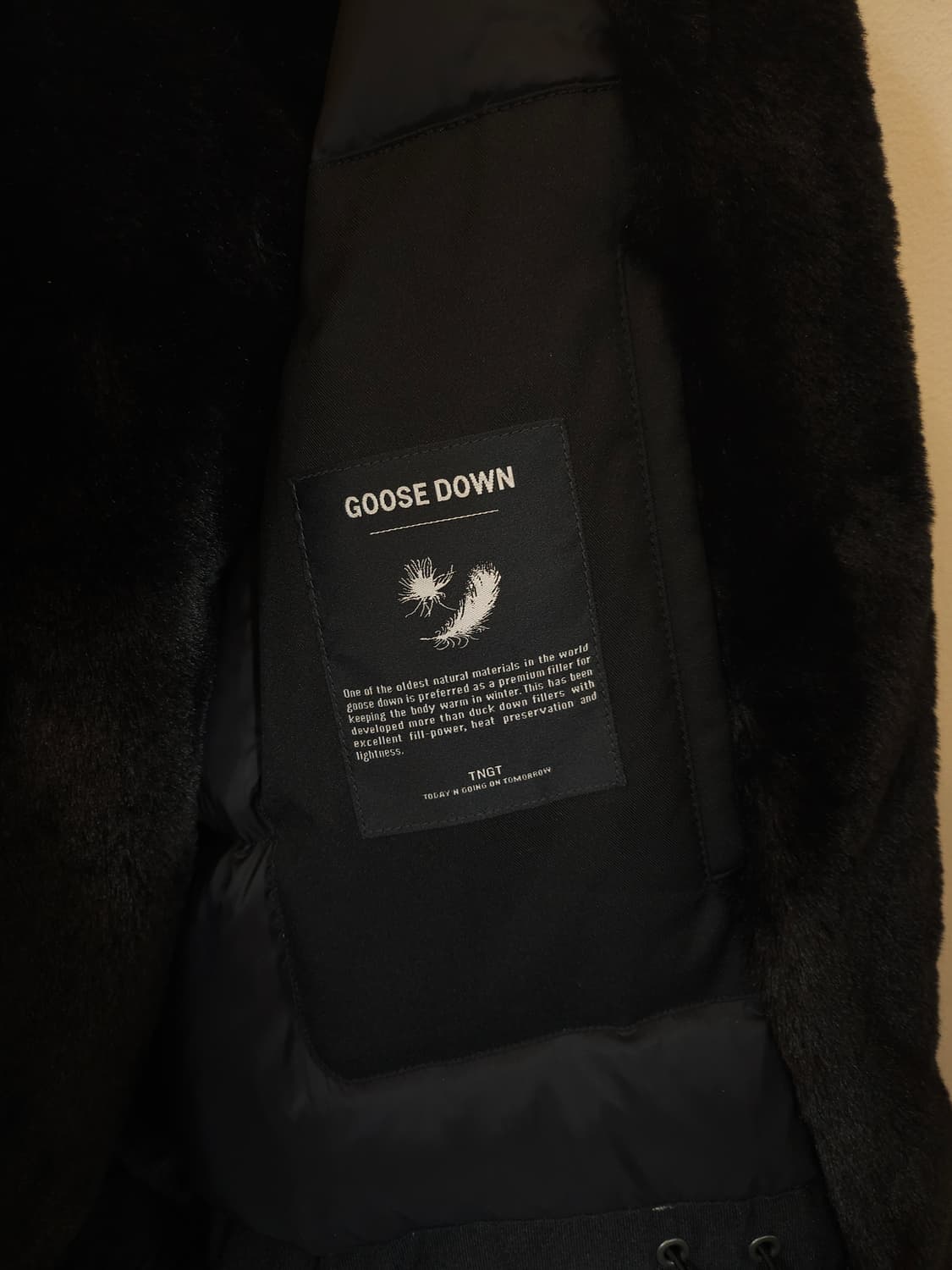 TNGT 사가폭스 프리미엄구스다운 롱패딩 100 L 새제품 상품이미지4