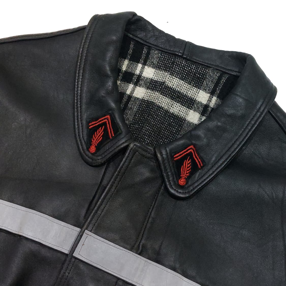 80s 프렌치 파이어맨 가죽 자켓 (100~105) 상품이미지4