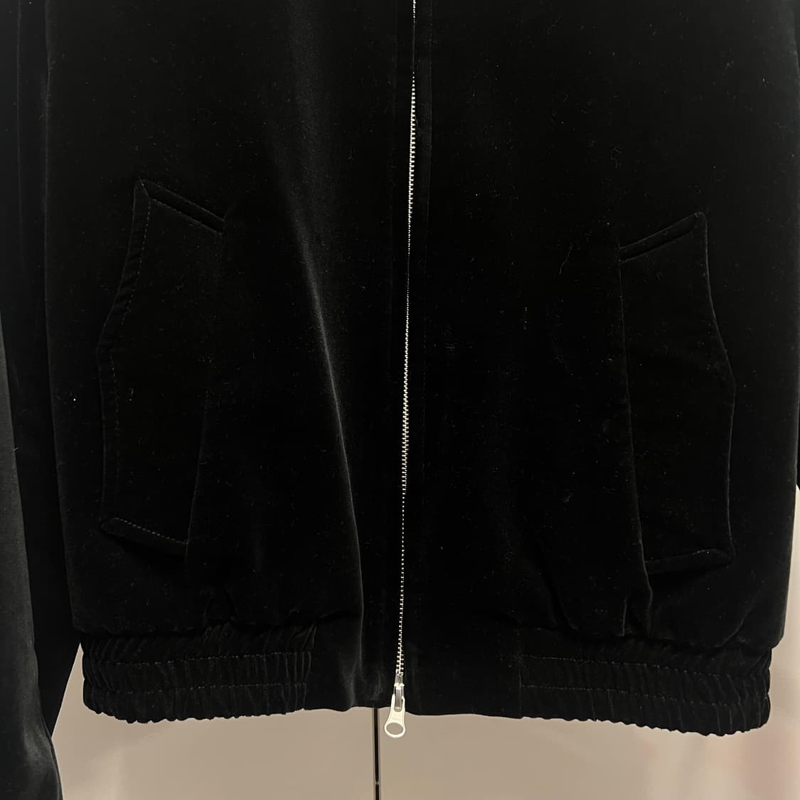 토니웩 블랙 벨벳 블루종 자켓 L 상품이미지4