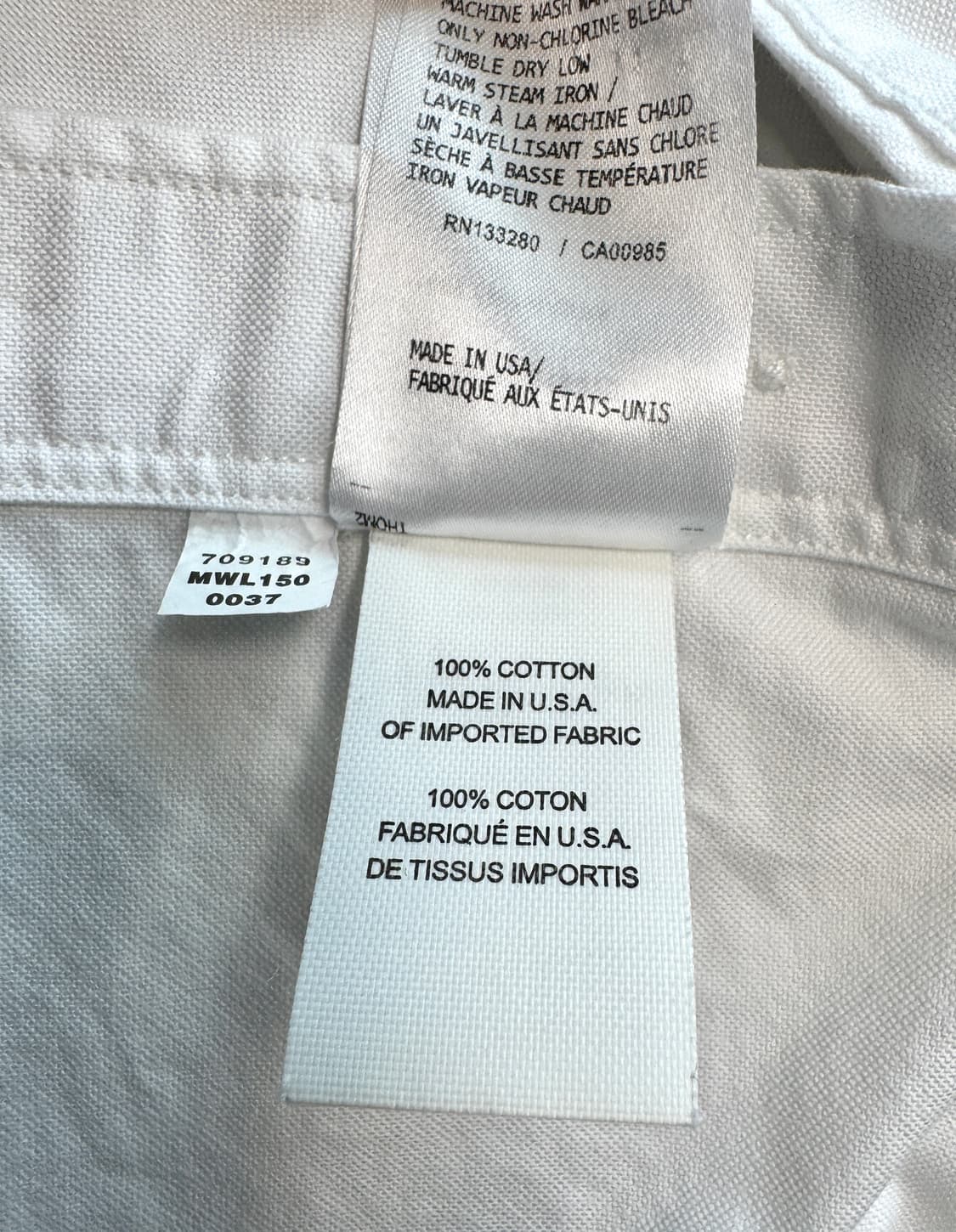 THOM BROWNE 톰브라운 삼선 화이트 옥스퍼드 셔츠 2 상품이미지9