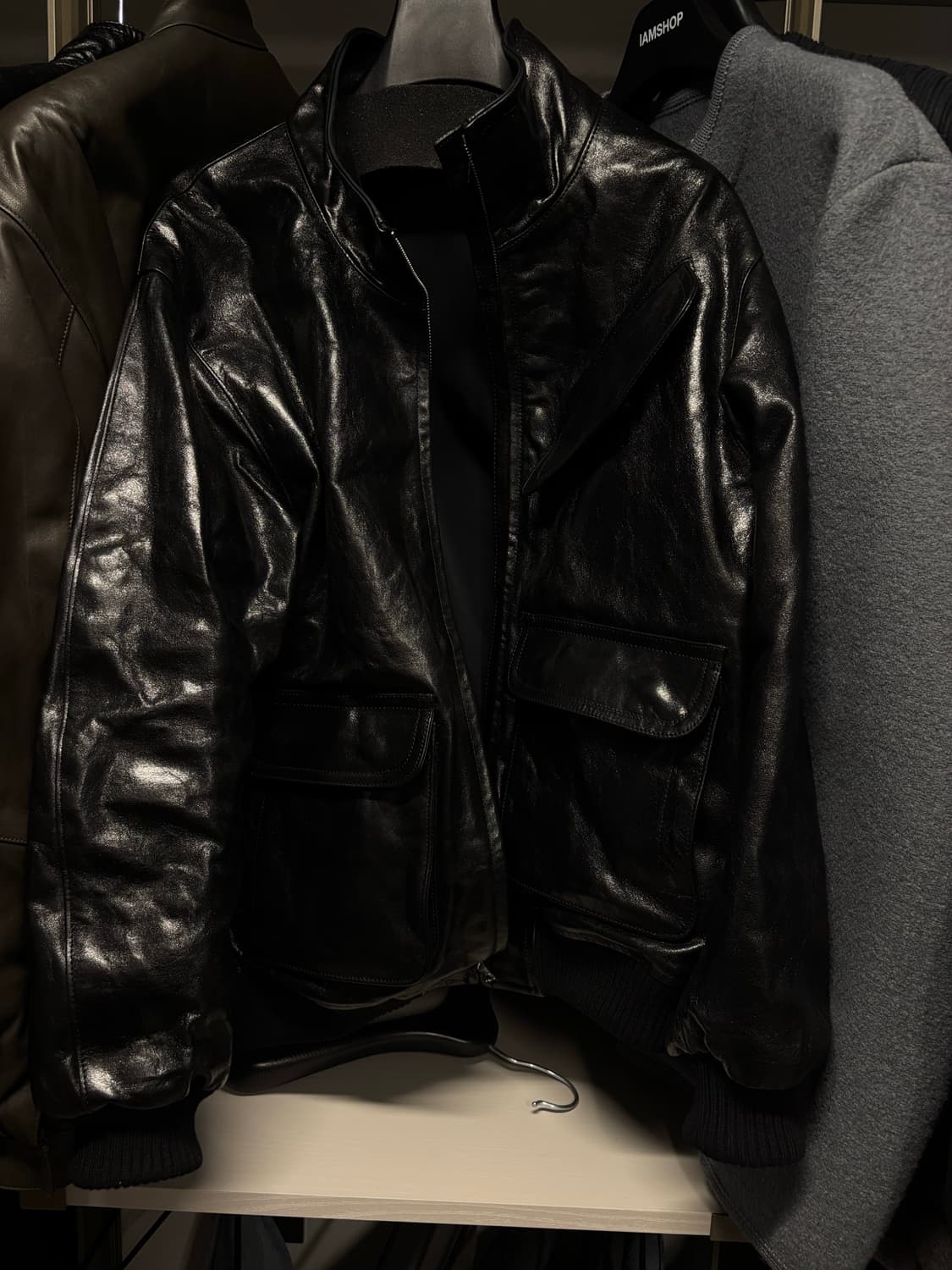 오라리 25aw 램레더 자켓 상품이미지2