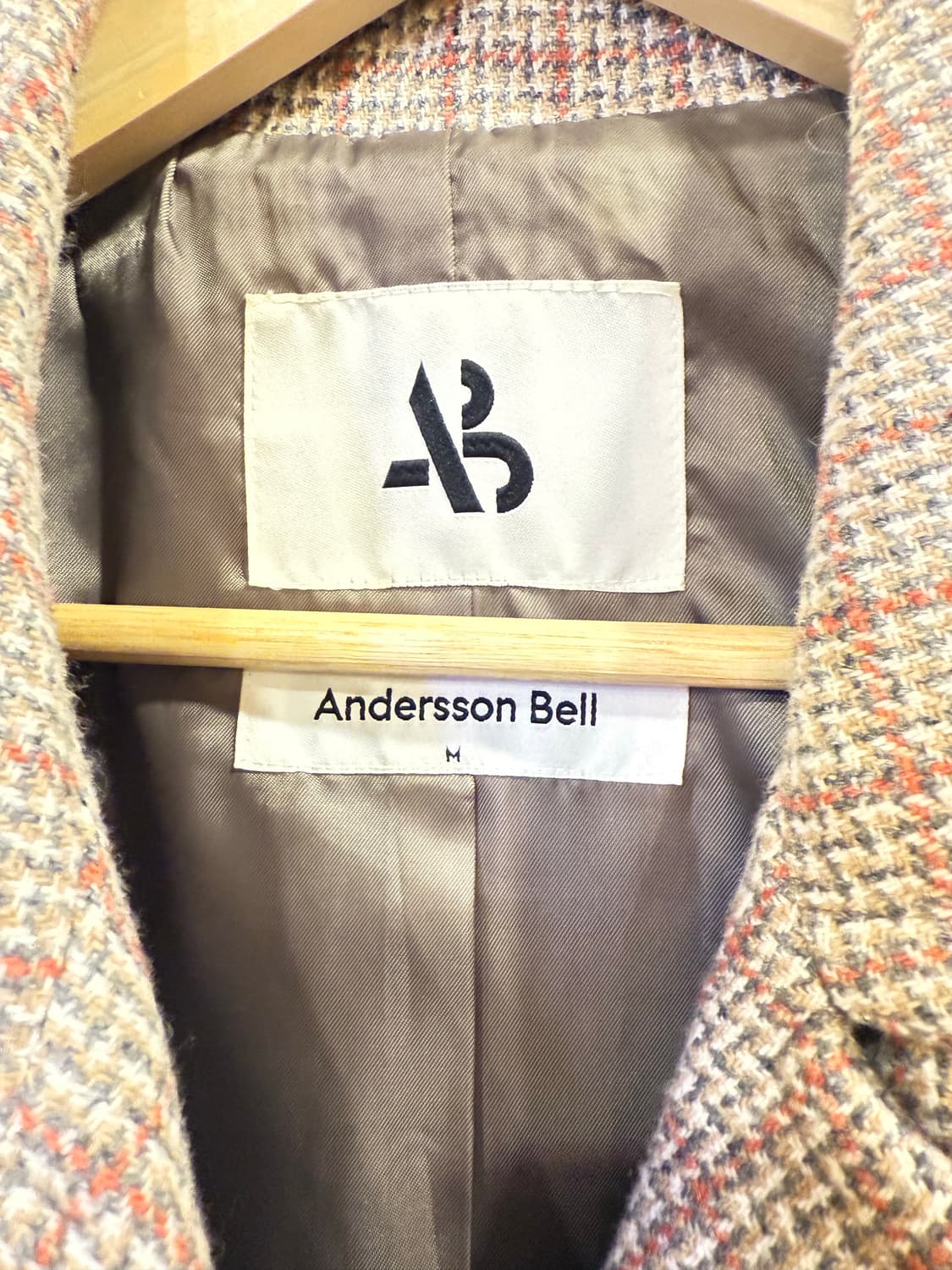 앤더슨벨 베이지 울 코트 상품이미지2