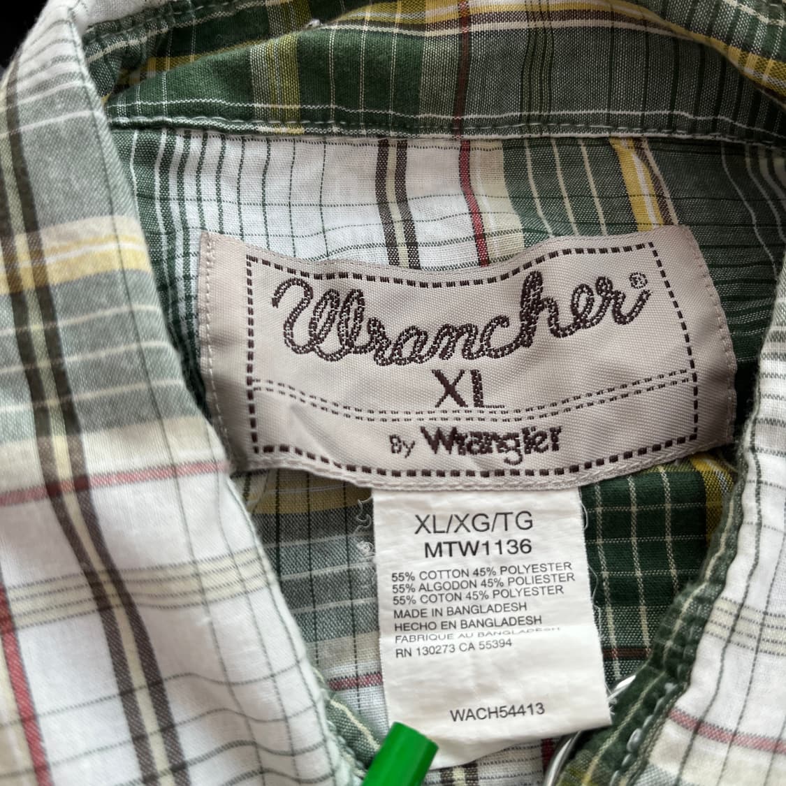 WRANGLER 랭글러 웨스턴 체크 셔츠  상품이미지9