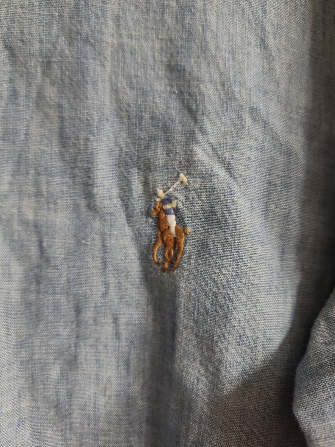 [수176]폴로 랄프로렌 샴브레이 셔츠(실95) 상품이미지3