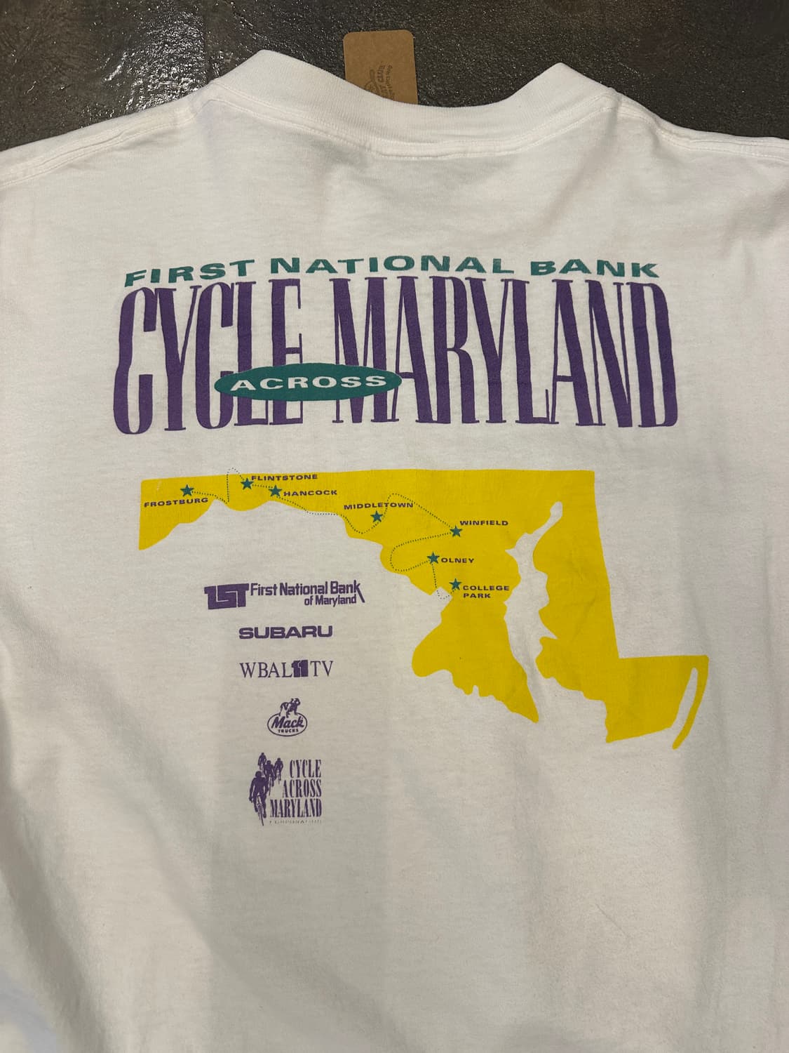 90s ONEITA Made in USA 싱글스티치 사이클 티셔츠 XL 상품이미지5