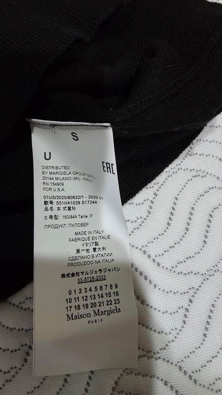 메종마르지엘라 백스티치 기본 울100 여성용 스웨터 상품이미지4