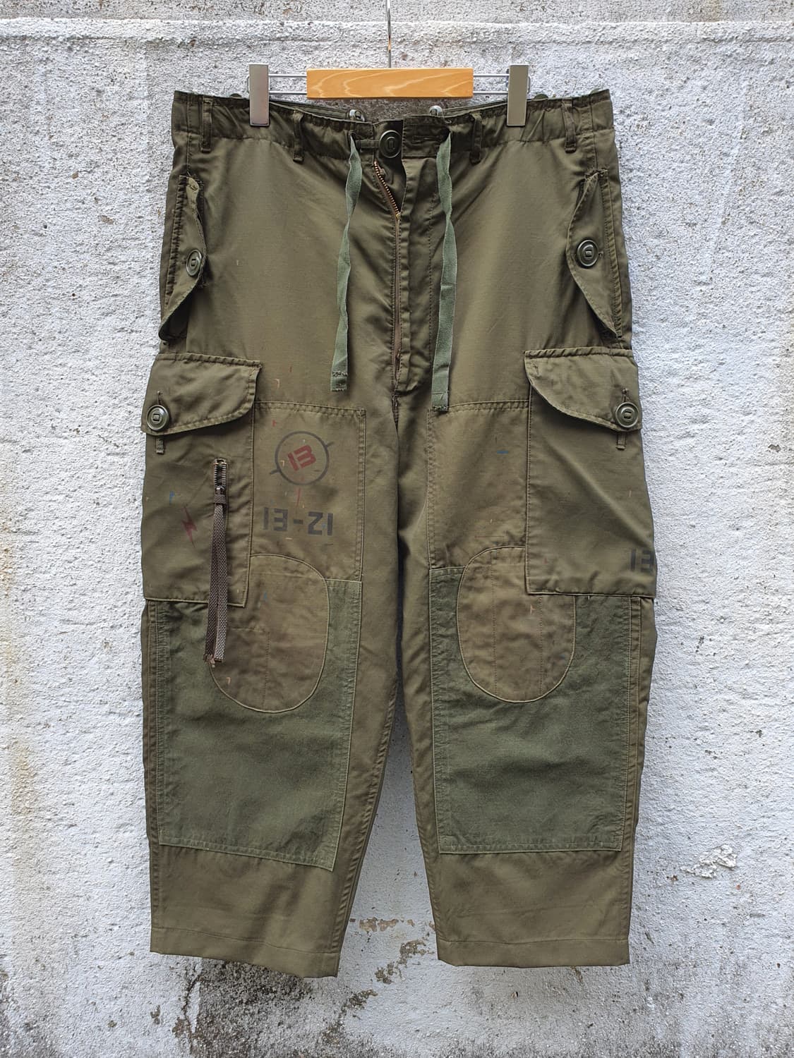 70s 빈티지 캐나다군 윈드팬츠 빈티지 커스텀 상품이미지4