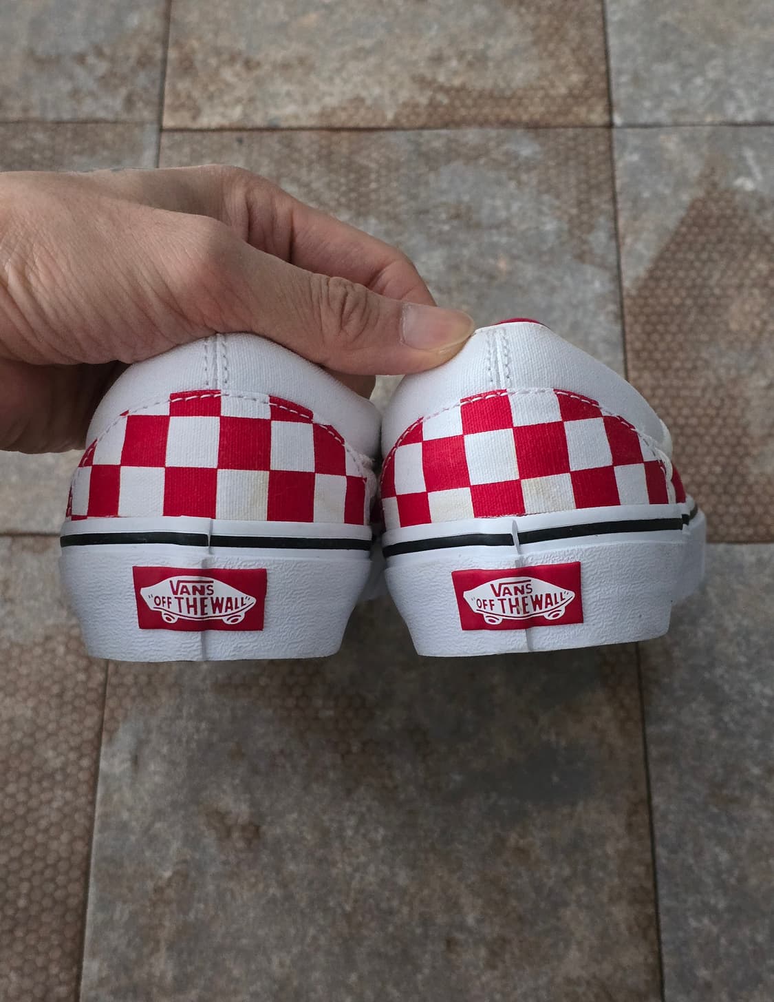 (240)반스 슬립온 138 레드 체커보드 상품이미지9