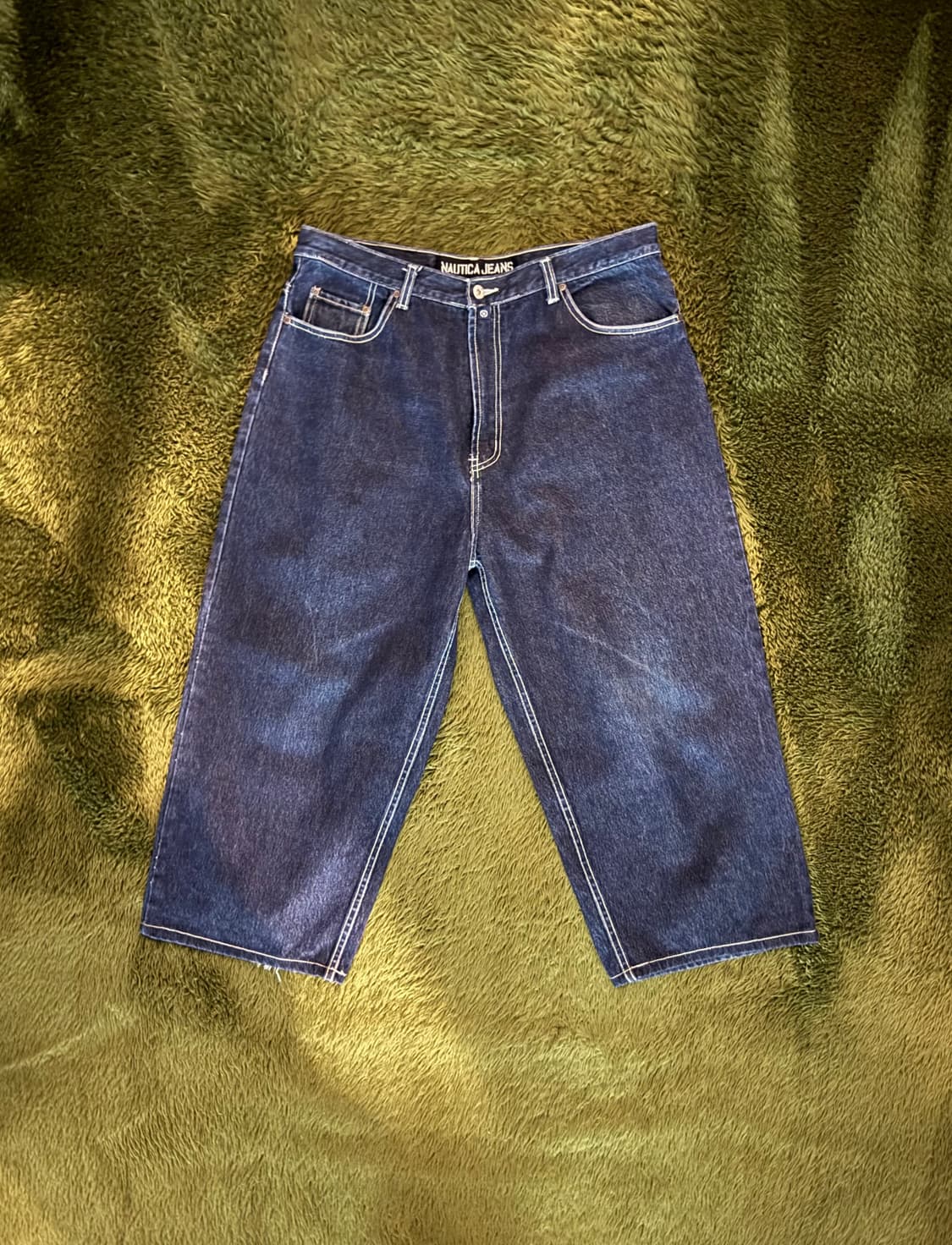 [38] 00s NAUTICA 노티카 USA 루즈 스트레이트 크롭 데님 상품이미지1