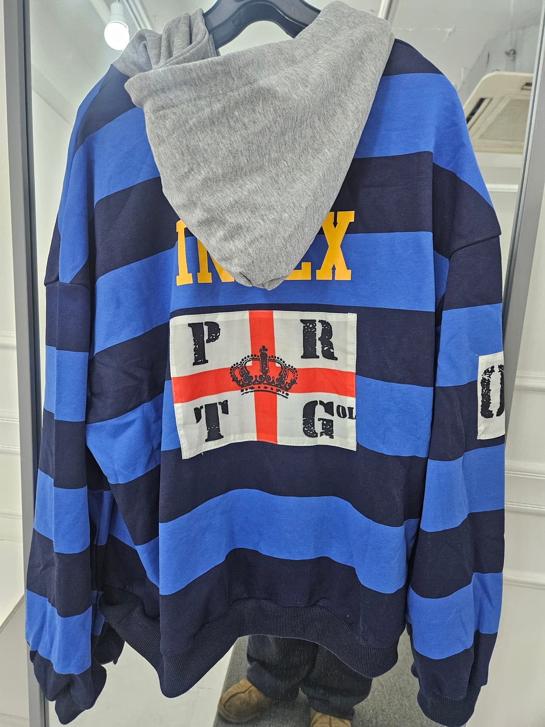 Protocol 프로토콜인덱스 스트라이프 폴로 후드 새상품 상품이미지6