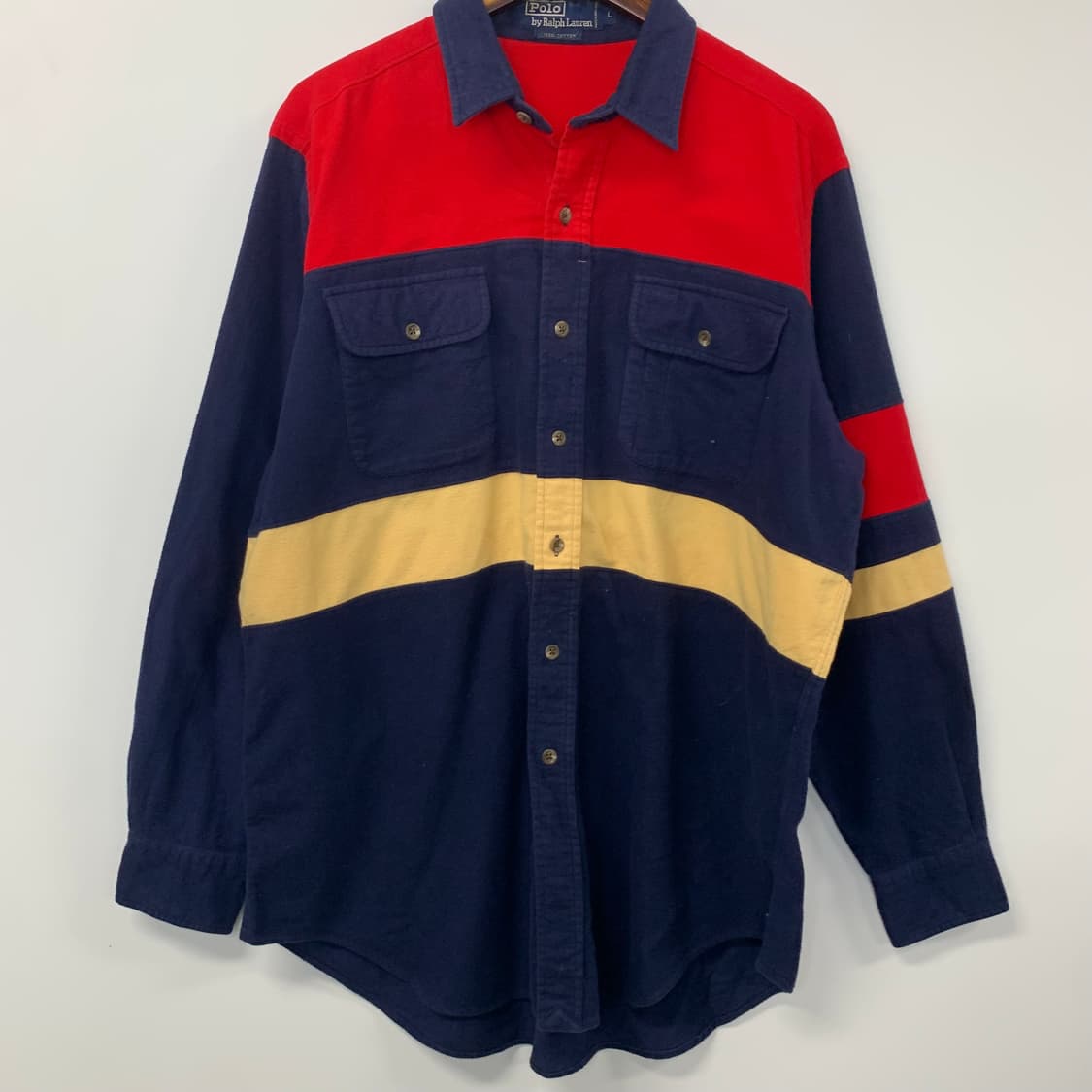 폴로 랄프로렌 배색 플리스 셔츠  상품이미지2