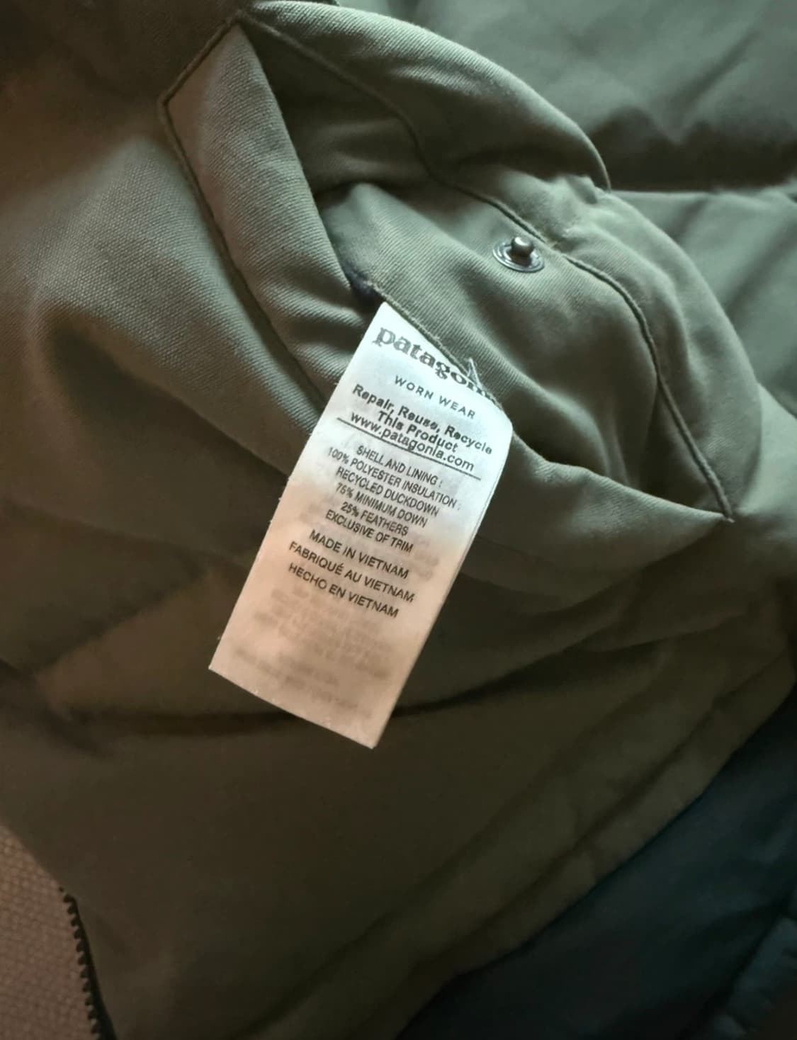 파타고니아 남성용 조끼패딩 상품이미지2