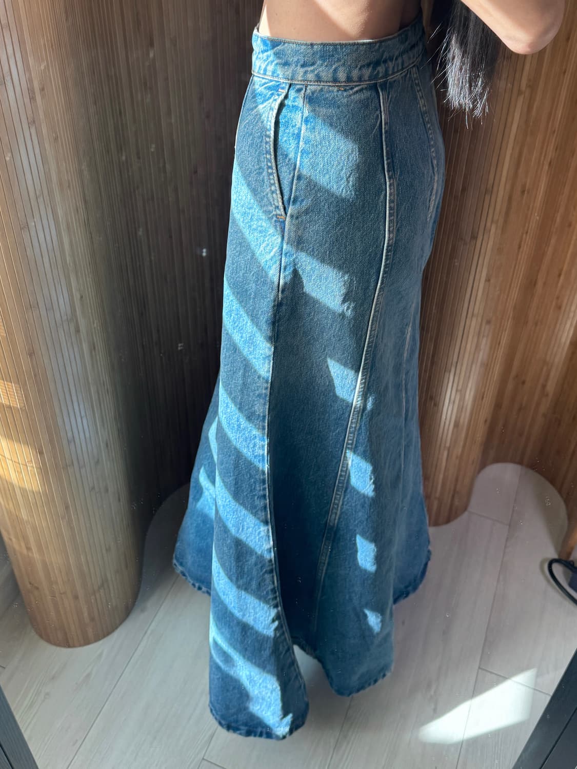 Zara 머메이드 롱 맥시 데님 스커트 상품이미지7