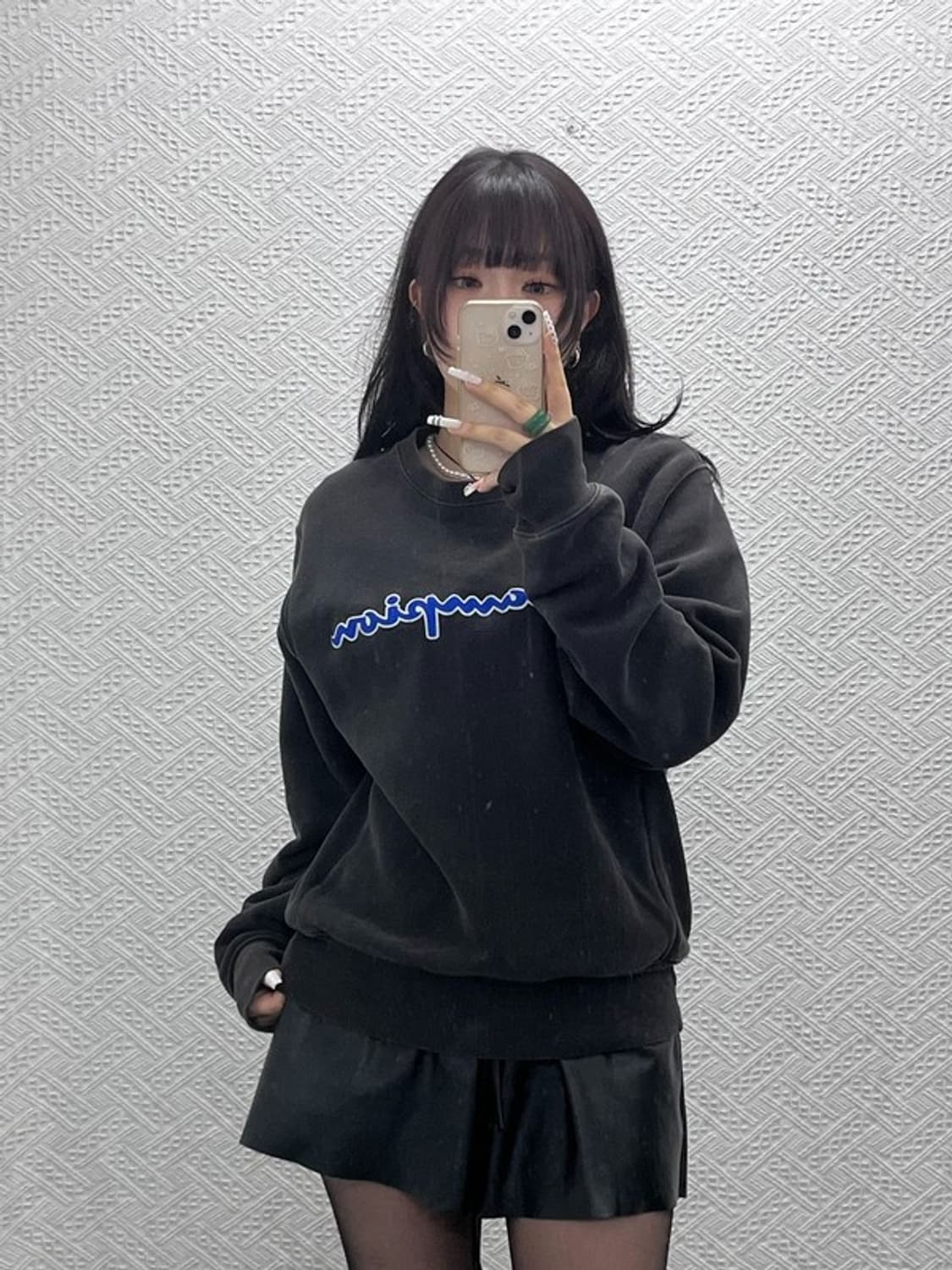 챔피온 올드스쿨 캐주얼 빈티지 빅자수로고 맨투맨 S C10958 상품이미지2