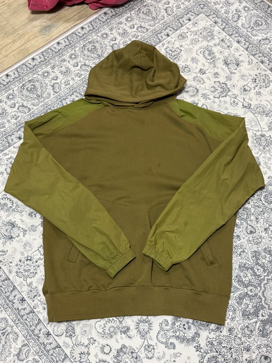 이스트로그 카키색 후드티 M 상품이미지2