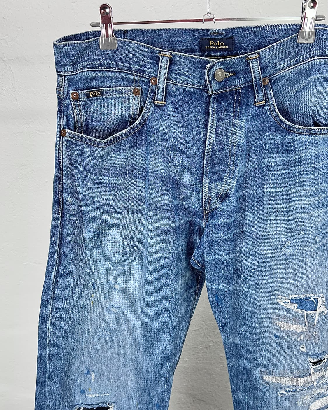 폴로 랄프로렌 클래식 핏 디스트레스 데님 팬츠 상품이미지2