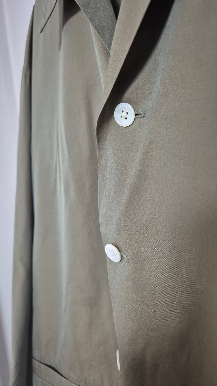 오라리 17ss FINX SILK CHAMBRAY 셔츠 자켓 상품이미지5