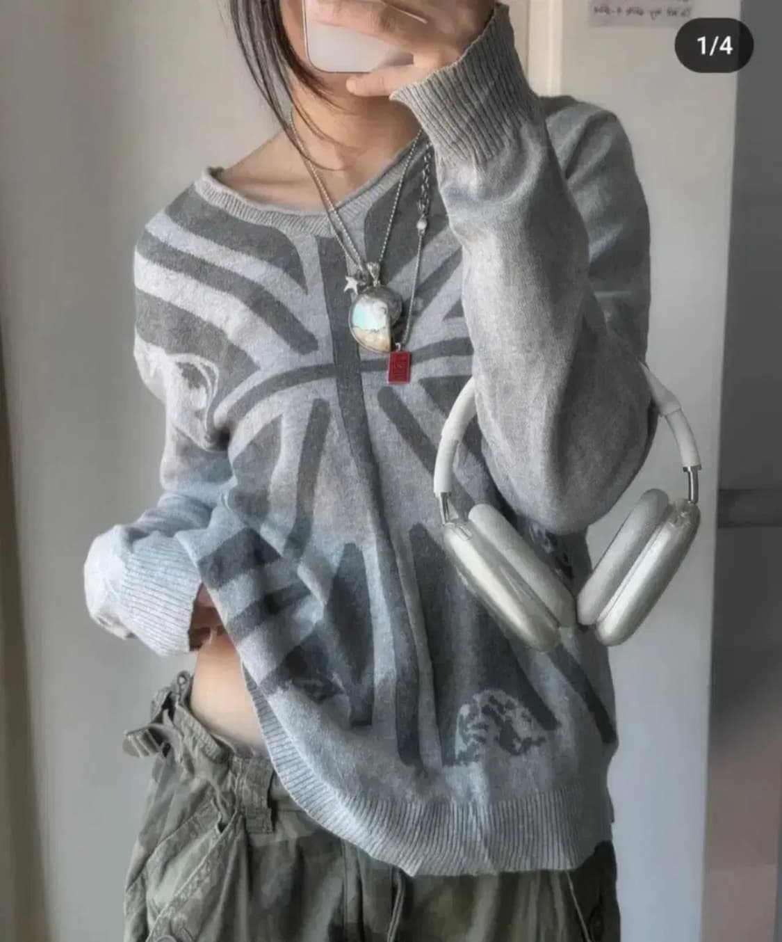 히코빈티지 영국 성조기 니트 상품이미지1