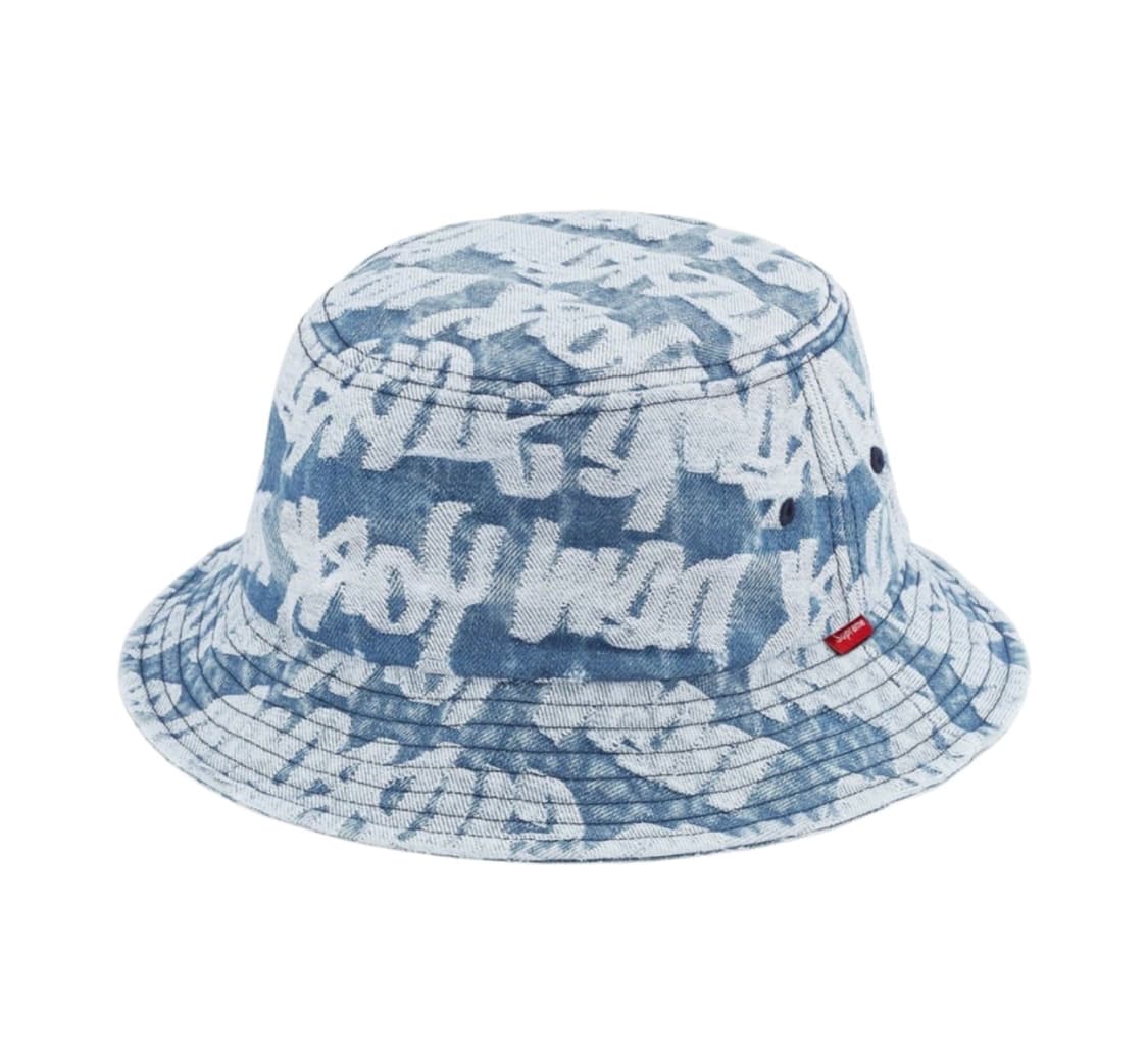 [XL] 슈프림 팻 팁 자카드 데님 푸퍼 자켓 블루 22ss 상품이미지6