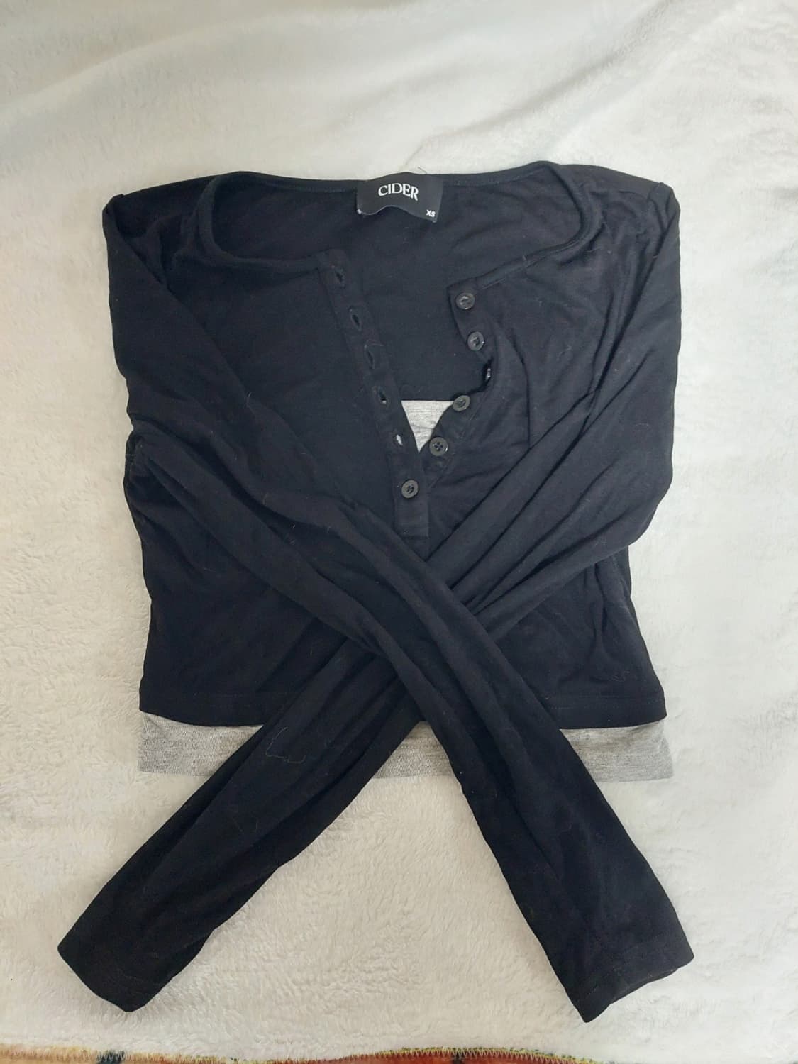 샵사이다 레이어드 긴팔 상품이미지1