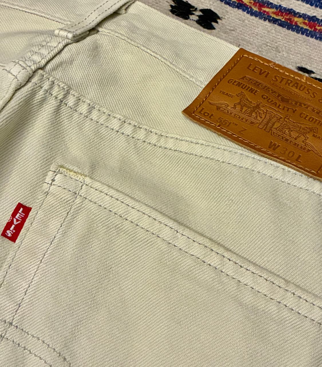 (32)리바이스 551z 프리미엄 빅E 화이트진 크림진데님 상품이미지9