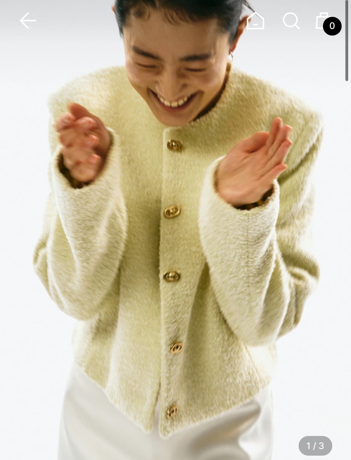 아르카익 bookle tweed jacket lemon M 상품이미지1