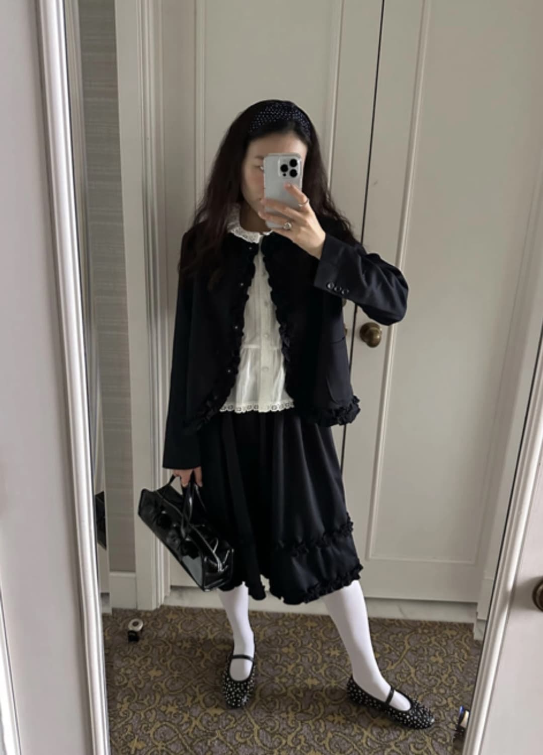 호쿠스포쿠스 젠틀 프릴 블레이저 M 상품이미지1