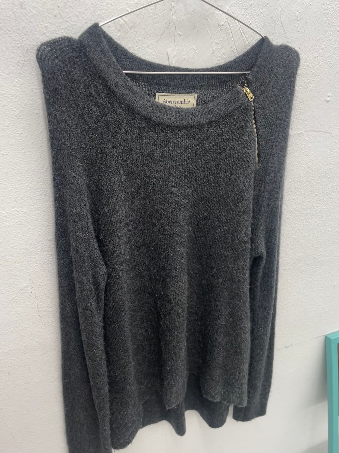 아베크롬비 사이드지퍼 니트 상품이미지2