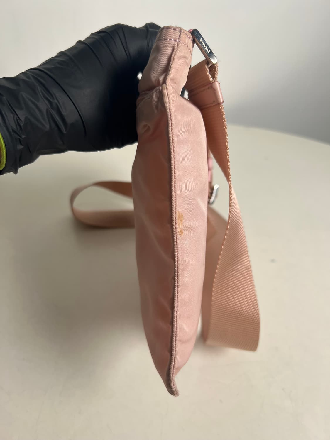 (빈티지) 프라다 베이비핑크 포코노 스퀘어 크로스백 상품이미지5