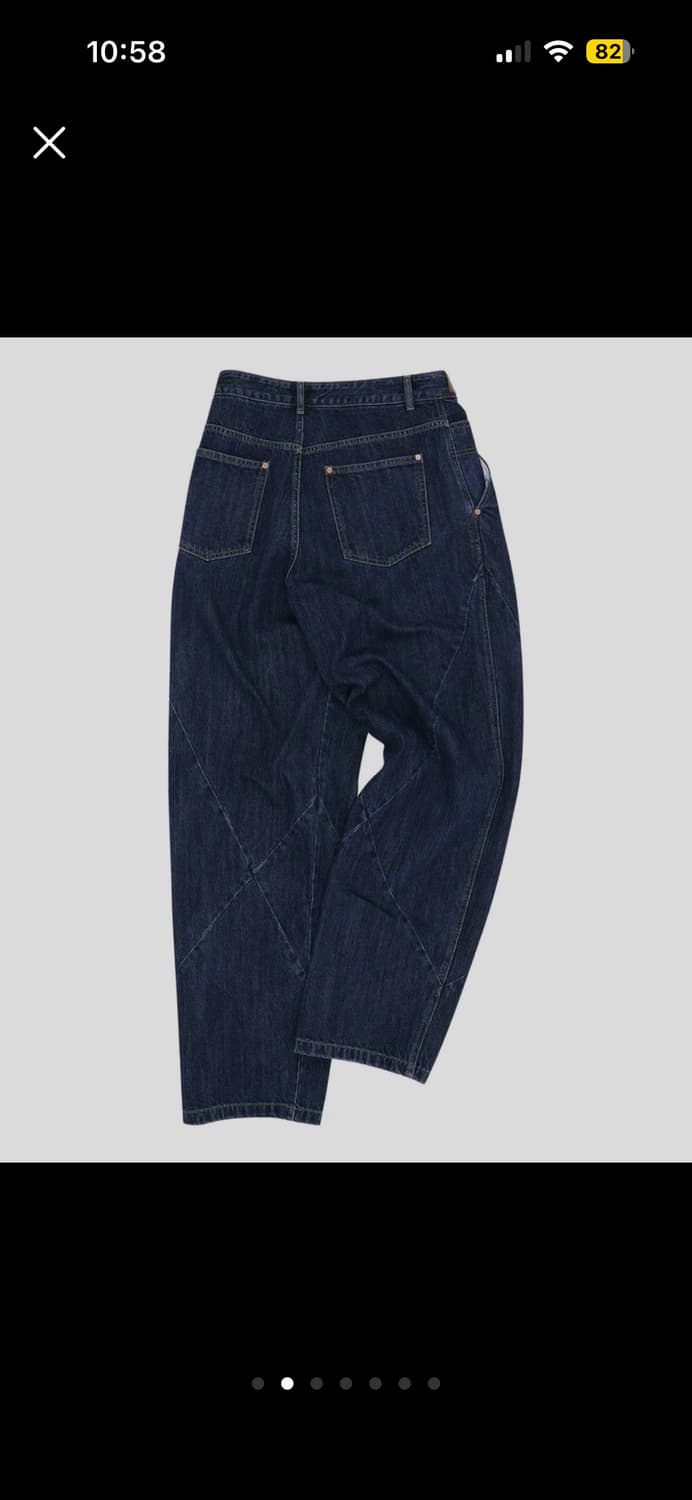 [앤더슨벨] 휴즈 보이 와이드 레그 진 (ADSB 블루 데님, 36) 상품이미지2