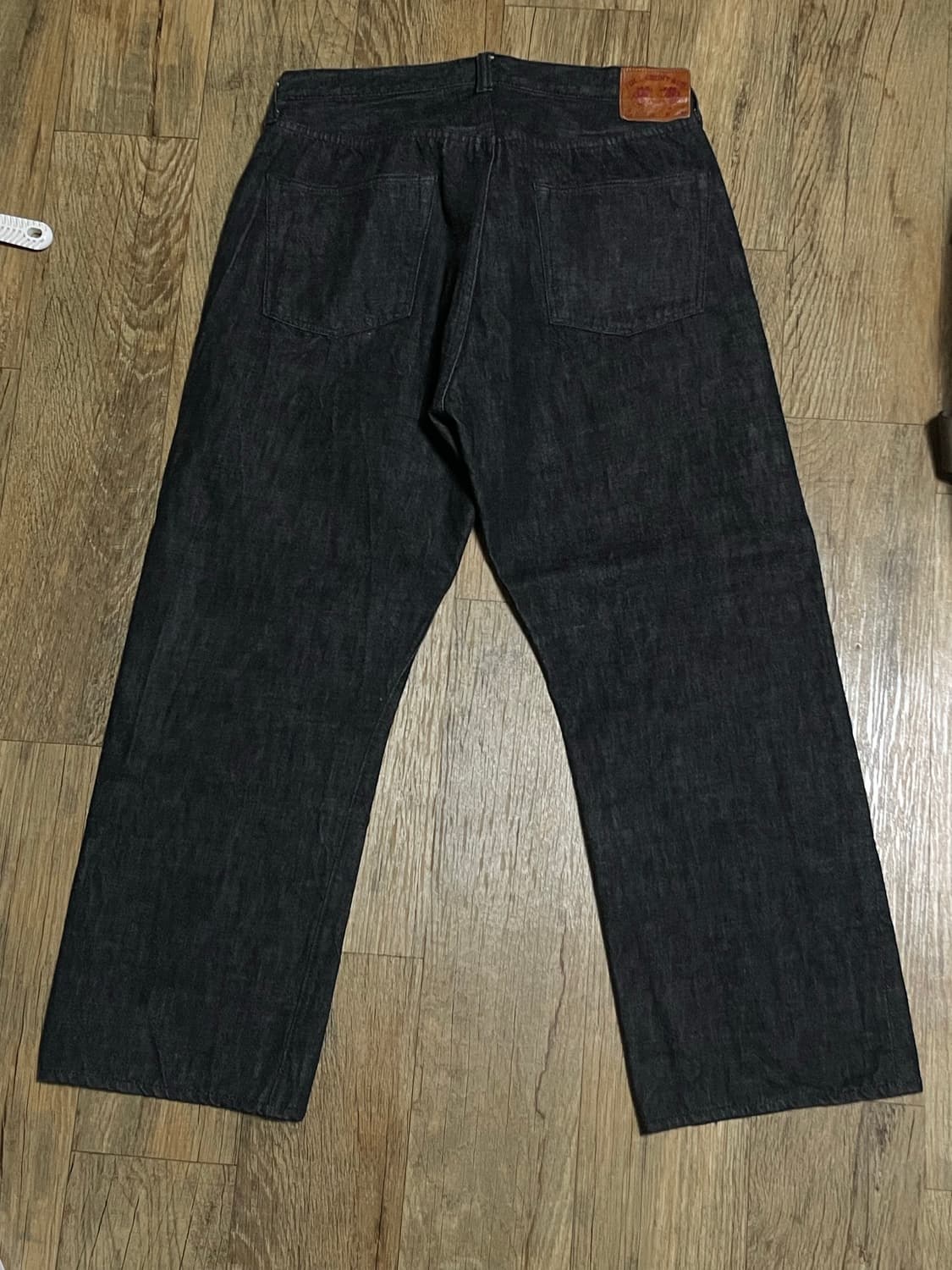 [35] 풀카운트 0105 BK WH 와이드 흑청 블랙 데님 상품이미지2