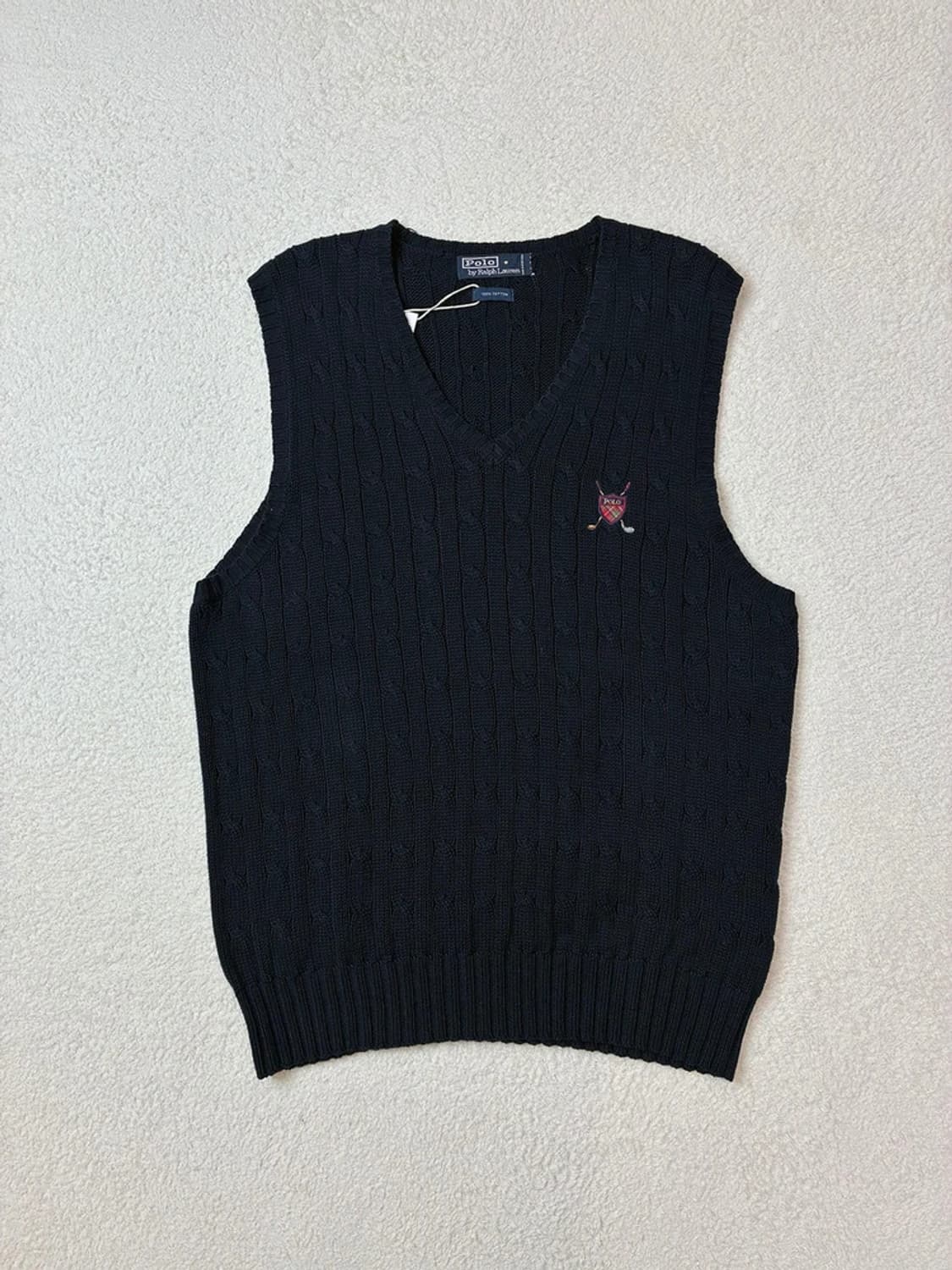 폴로 랄프로렌 90's 골프 방패 니트 베스트 PN5937 상품이미지1