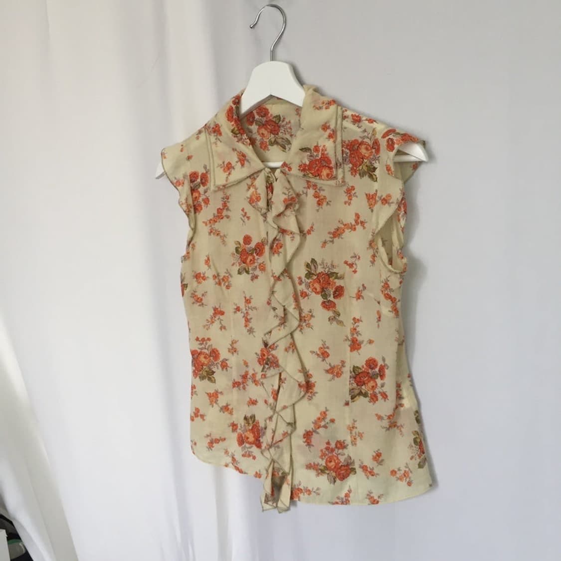 672. trumpet flower sleeveless shirt 상품이미지4