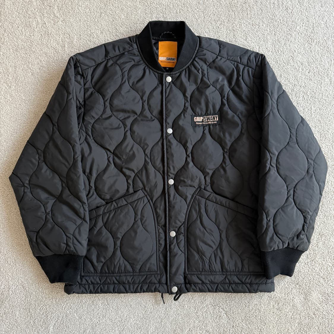 그립스와니 퀼팅 블루종 자켓 상품이미지1