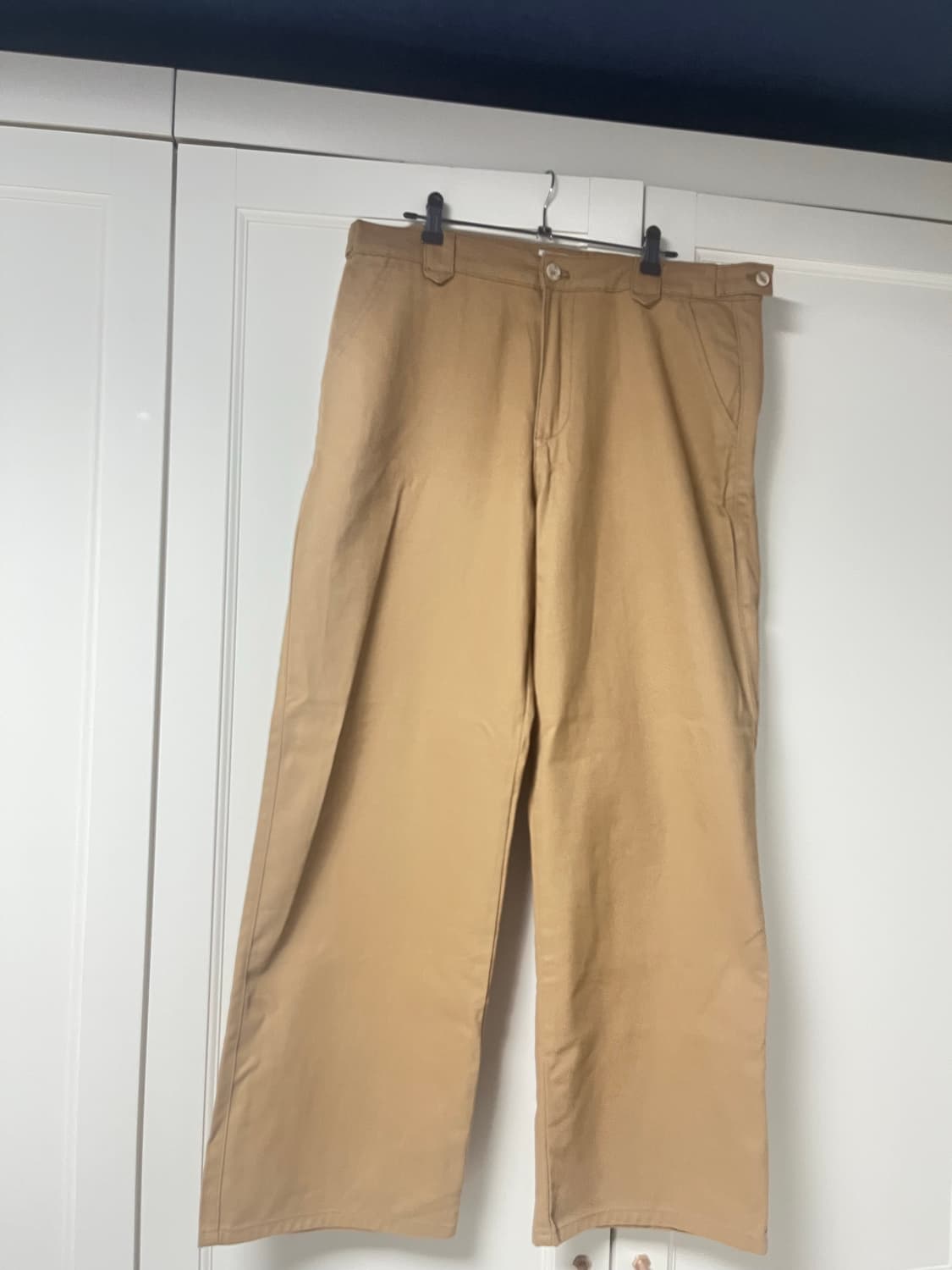 세컨모놀로그 세미 와이드핏 트윌 코튼 치노 팬츠 32 상품이미지2